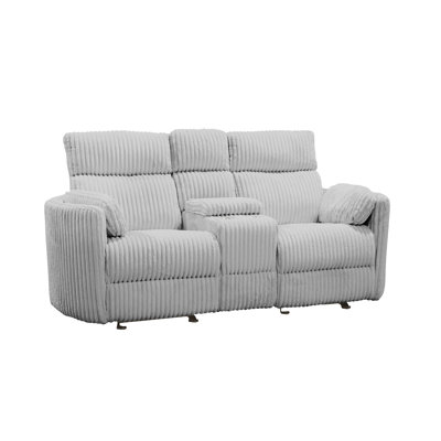 Bre Upholstered 81'' Power Reclining Loveseat