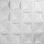 Panneau mural 3D 19,625 "x 19,625" en blanc (paquet de 20)
