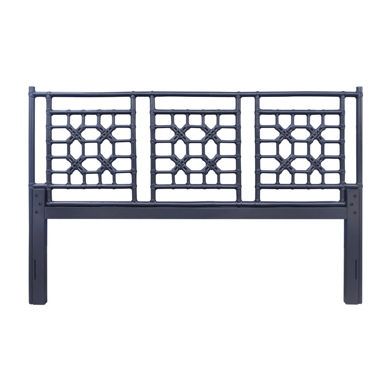 Rattan Headboard, Full/Queen, Navy