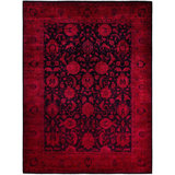 Overdyed One-of-a-Kind 9' 2" X 12' 5" Hand Knotted Area Rug