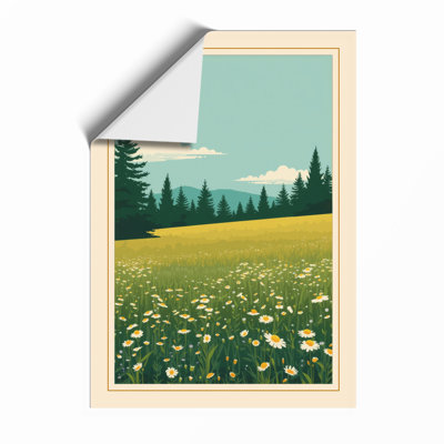 Wildflower Meadow Vintage - Framed Print