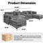 Canapé modulaire en U Boneless-1462159701