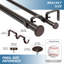 Tringle à rideaux double réglable 1 "Cousar-106440180-106440186