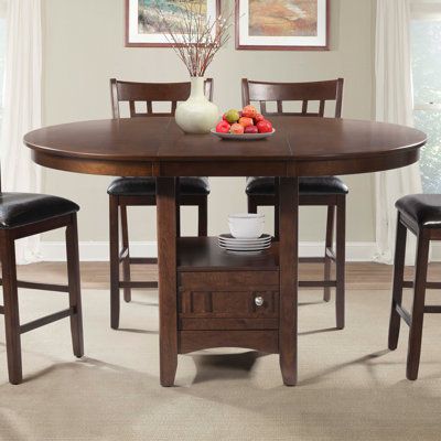 Mcnaughton Solid Wood Top Pedestal Dining Set