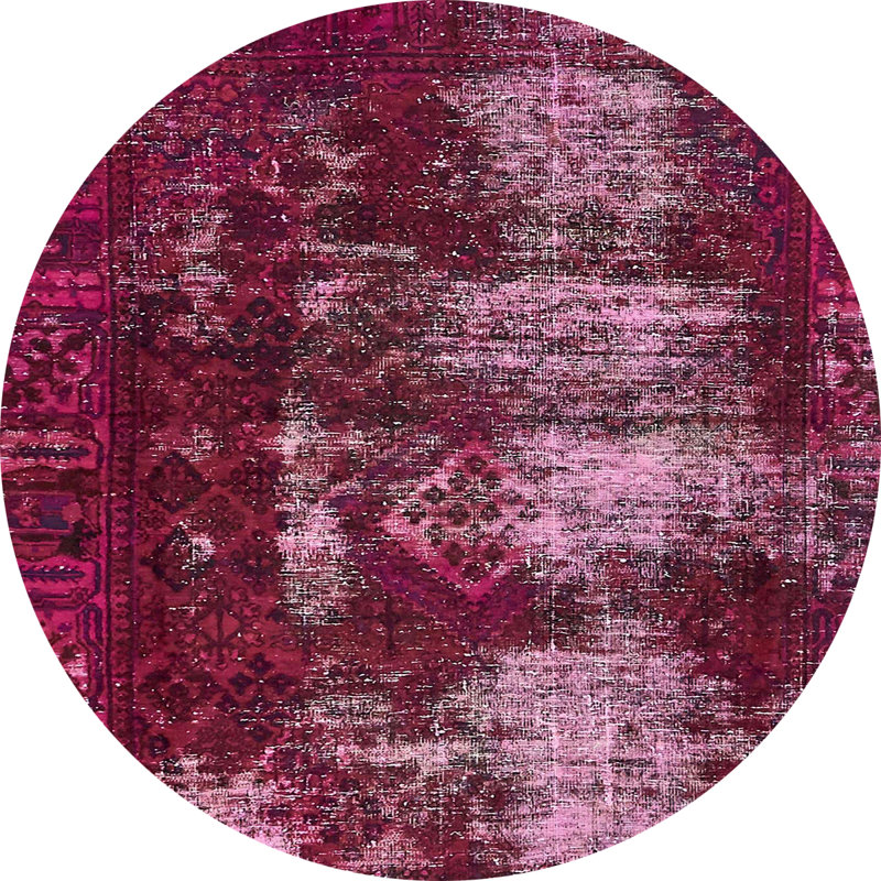 Abstract Indoor Rug, Round 4'