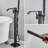 Floor Waterfall Faucet with Diverter-102491315