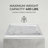 60"W x 32"D Rectangle Shower Base, Marble-Look Acrylic with Anti-Slip Texture-111702468