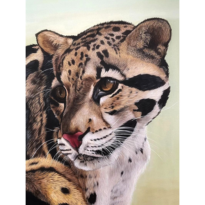 Le regard (léopard nuageux) | Peinture de Zoya | Pour la décoration murale