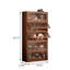 Bibliothèque 23,62 "en bois massif brun-1209970332