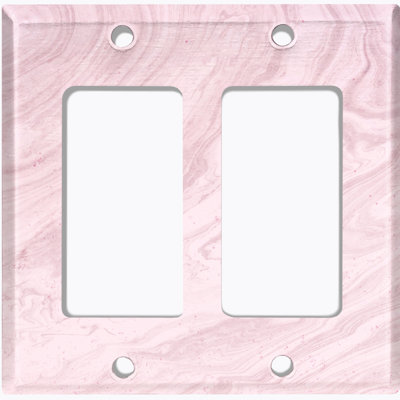 Patterned 2 - Gang Rocker Standard Wall Plate
