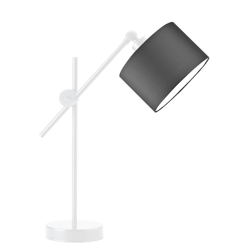 Gartha Adjustable Metal Desk Lamp, White, Graphite