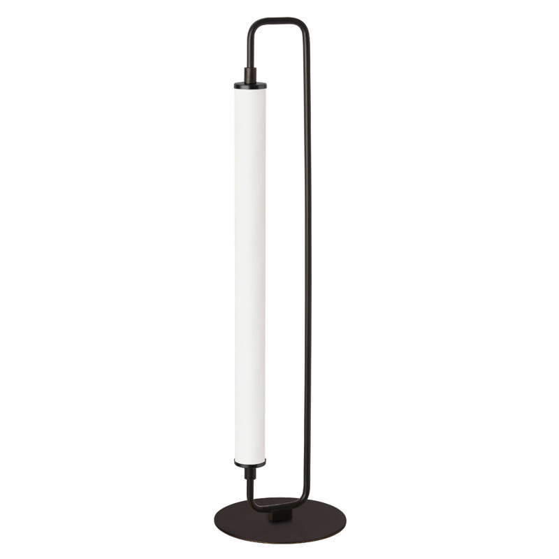 Lampe de table en métal Daeton, Noir mat