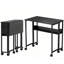 Bureau pliable avec sac de rangement, bureau d'ordinateur pliable, pour petits espaces, bureau à domicile-1504291298