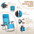 25in Outdoor Zero Gravity Chair with Cupholder and Pillow-522113705