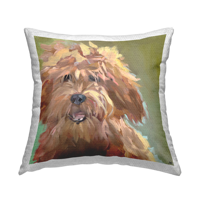 Housse et insert de coussin décoratif en polyester carré pour l'intérieur / extérieur Jenny Westenhofer
