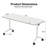 Niaja 63'' Flip-top Nesting Mobile Training Table BIFMA-Certified (Set of 4)