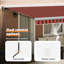 vidaXL 450 cm W x 300 cm D Polyester Door / Window Awning