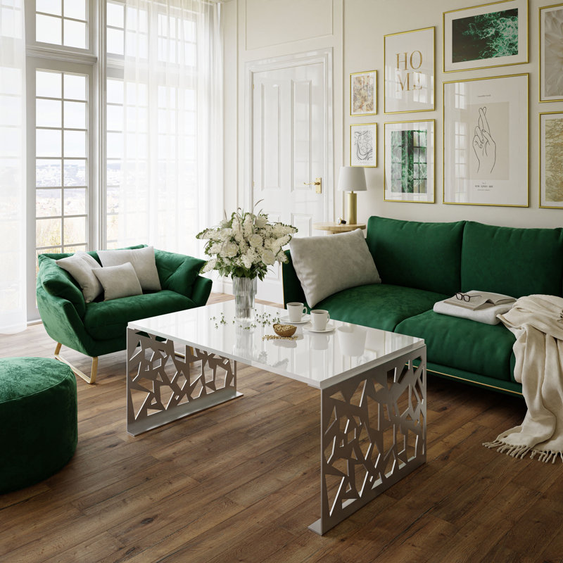 Kiruna Sled Coffee Table, Chrome