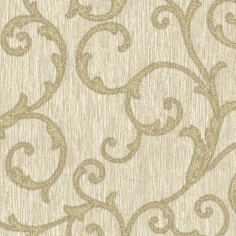 Rouleau de papier peint l 33 pi x p 20,5 po Delmonte, Champagne