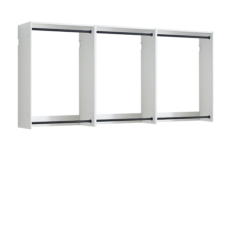 Freestanding Walk in Wood Closet System, White