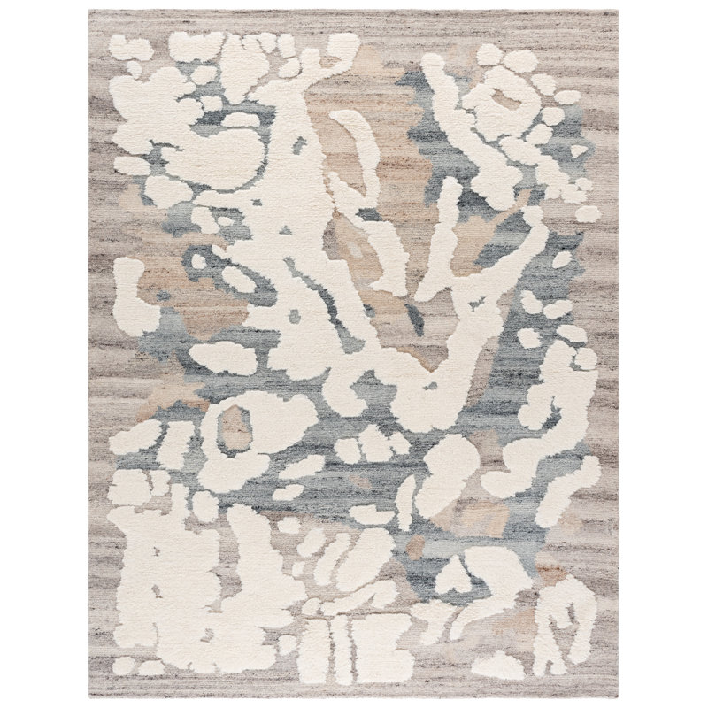 Casablanca 446 Hand Tufted Wool Pile Abstract Rug, Rectangle 8' x 10'