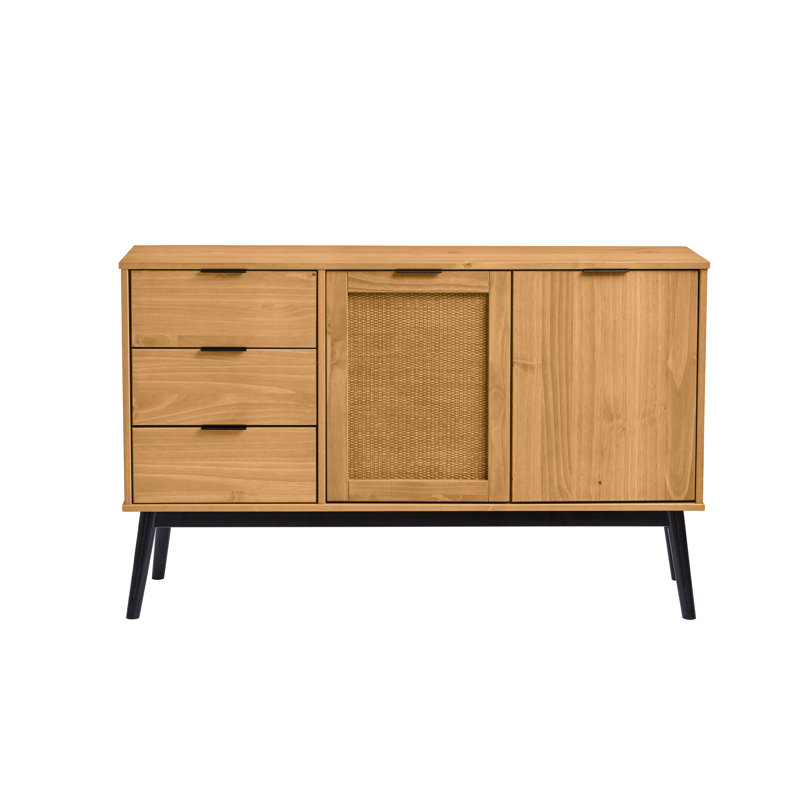 Downers Solid Wood 130cm W 3 - Drawer Chest of Drawers