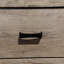 1pièce table de chevet contemporaine à deux tiroirs pour chambre à coucher en bois massif avec table de bout en bois brun