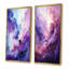 "Mauve et bleu" Mystic Melody I - Ensemble de 2 reproductions d'art sur toile-239591104-239591109