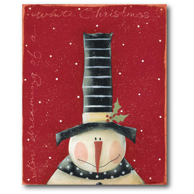 « white christmas », reproduction d’art sur toile tendue