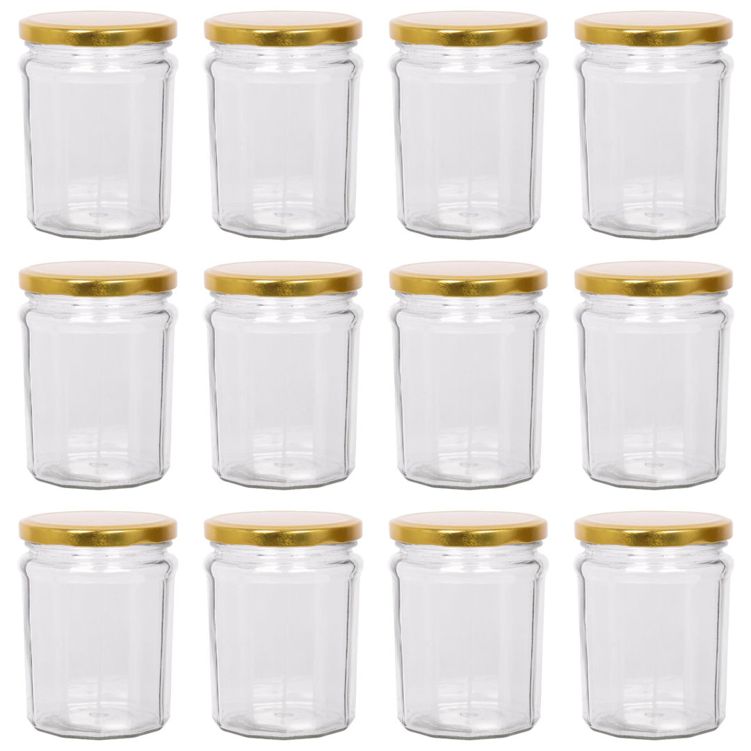 Glass Preserving Jars - Set of 12