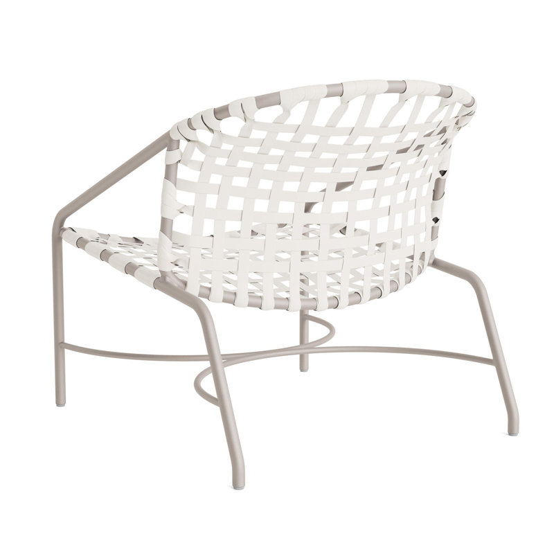 Kantan Outdoor Lounge Chair, Dove Smooth/White Lite