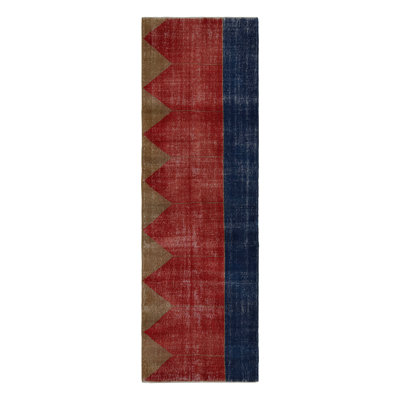 One-of-a-Kind 4' X 12'8" Hand Knotted Area Rug