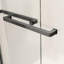 Porte de douche 48 po x 76 po noir mat - Élégante double porte coulissante avec verre trempé et profils muraux réglables en noir, options de fonctions réglables de luxe-121585321