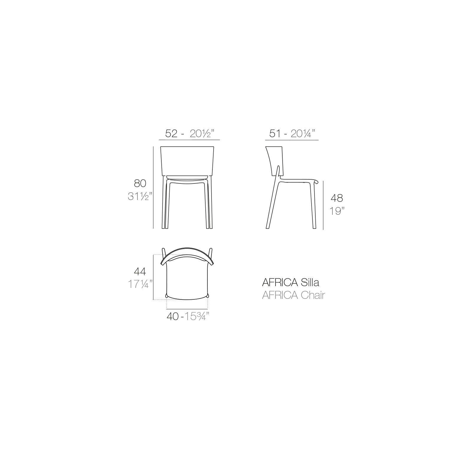 Africa Chair, White