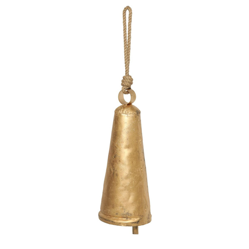 19 BIG GOLD METAL BELL