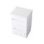 Meuble-lavabo 3 en 1 avec miroir ouvert, petit ensemble de coiffeuse avec bureau en verre visible, coiffeuse compacte avec 3 tiroirs, coiffeuse