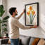 Daffodil Study Botanical - Framed Print-774856473-774856477