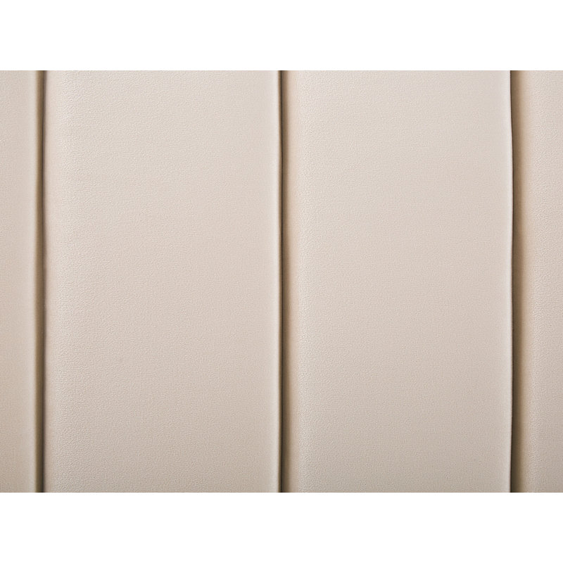 Caroline Upholstered Bed, Beige, Double (4'6)