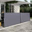 Paravent de terrasse escamotable 276 "x 71" côté intimité, eau et eau grise