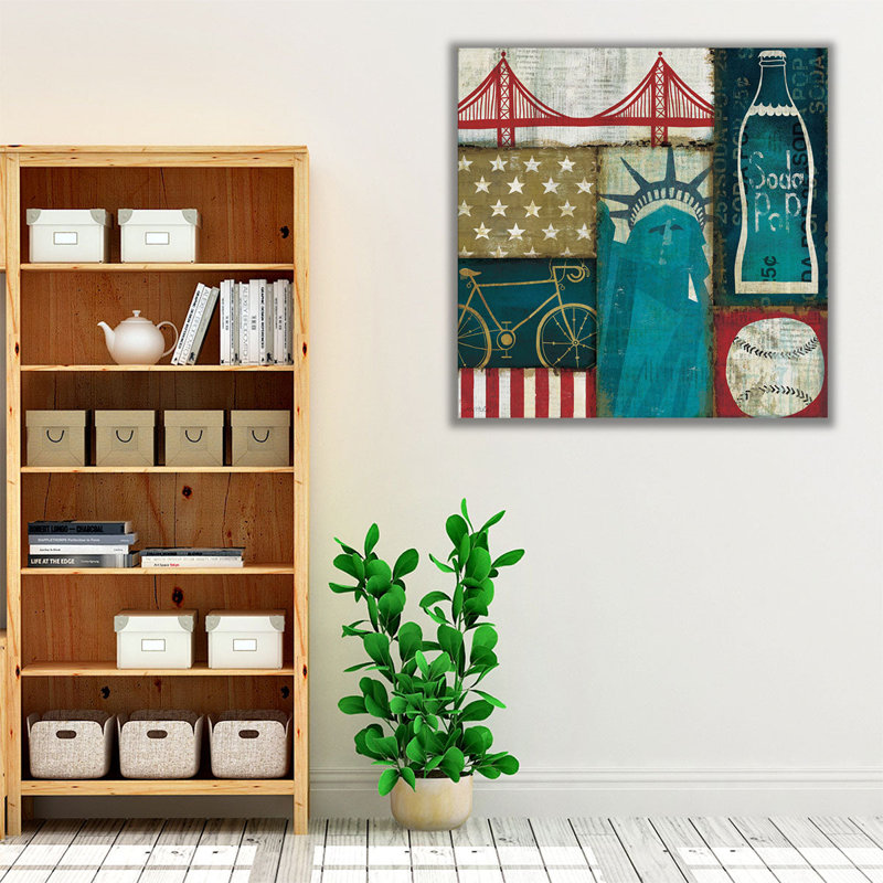 American Pop I - reproduction d'art sur toile, H 24 po x l 24 po