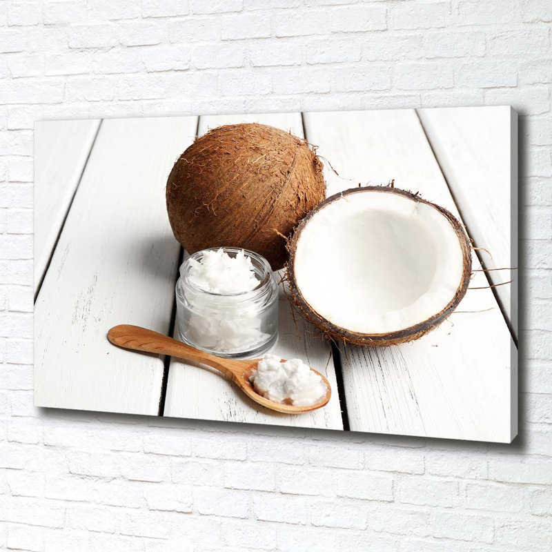 Coconut Oil - Wrapped Canvas Print