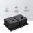 Double Bowl Drop In Sink- 33" X 22" X 10" Gunmetal Black  Double Bowl Kitchen Sink 16 Gauge With Two 10" Deep Basin