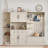 Multifunctional Left-Right Combination Hall Cabinet (Can Be Used Separately) With Storage And 4 Hooks, Storage Cabinet/ Hall Tree 2 In 1 For Living Room, Kitchen And Hallway-697850232