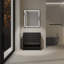 Armoire de meuble-lavabo autoportante avec deux portes sans lavabo-122478095