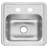 15" L x 15" W Drop-in Kitchen Sink