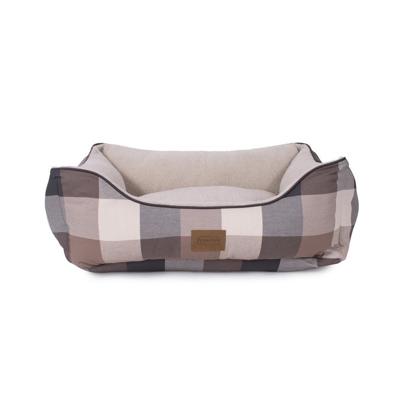 Lit pour chien Pendleton Kuddler, Bloc écossais, Medium (30"w x 24"d x 9"h)
