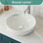 Belfry Bathroom 320mm L x 320mm W Chrome Ceramic Circular Sink