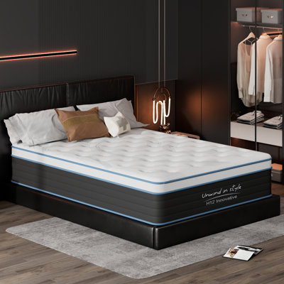 12" Full Size Hybrid Mattress, Gel Memory Foam and Pocket Springs Medium Mattress