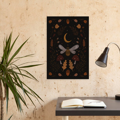 Moody Nature Collection Contemporary Bee Autumn Nature Art