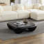 Table basse moderne en faux travertin texturé pour le salon / bureau-851984472